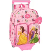 Safta Sac à Dos à Roulettes Princesas Disney 10l 26x34x11 Cm