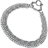 Hs Sprenger Triple Dog Collar Argenté 60 cm