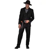MOM Gunman Man Costume Noir M-L Enfants
