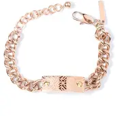 Police Pj25590bsrg03 Bracelet Doré Homme