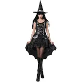 MOM Witch Woman Costume Noir S Enfants