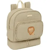 Safta Preschool Lion Sac à lunch 22 x 27 x 10 cm, beige, pour enfants, taille unique