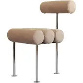 101 Copenhagen Hiro Chaise Nubuck | Stainless Steel