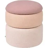 Broste Copenhagen Pouf de bassin rose - Ø38XH42CM