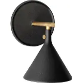 Audo Copenhagen Applique Murale , Cast Sconce, dimmable, Noir, Salle de bains, Aluminium