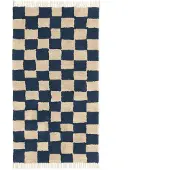 Ferm Living Mara Washable Tapis Deep Blue|Warm Sand