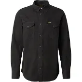 Wrangler Western Long Sleeve Shirt Noir L Homme
