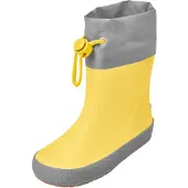Playshoes Bottes en caoutchouc jaune / gris foncé