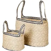 Broste Copenhagen Paniers Lykke noirs lot de 2