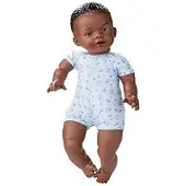 Berjuan Poupée bébé Newborn Africaine 45 cm (45 cm)
