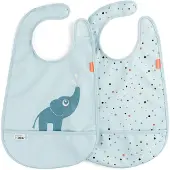 Done by Deer Bavoir - 2 Pack - Elphee - Bleu - - UneTaille - Bavoir