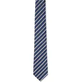 JOOP! Cravate bleu marine / brocart / gris clair / blanc