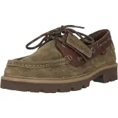 Clarks Chaussure à lacets 'Cleyhill Boat' chocolat / olive
