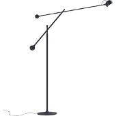 Artemide Lampadaire , Ixa, dimmable, Noir, Salon / séjour, Métal, Design
