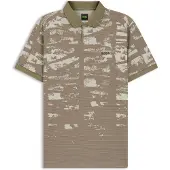 BOSS Active Polo Slim Fit avec motif jacquard