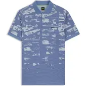 BOSS pour homme. 50558583 Polo Active slim fit bleu (S), Casuel, Polyester, Manche courte