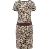 Ragwear Robe d’été 'Baomi Zoo' écru / marron / noisette / noir