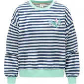 Ragwear Sweat-shirt 'Wuss' bleu foncé / menthe / rose / blanc