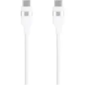BlueBuilt USB-C vers USB-C Câble 1,5 m Nylon Blanc