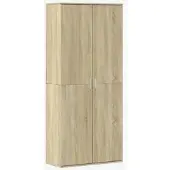 vidaXL Buffet haut chêne sonoma 80x35x180 cm bois d'ingénierie
