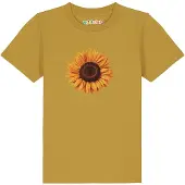 Watabout.kids T-Shirt 'Sonnenblume' marron / ocre / orange / orange foncé