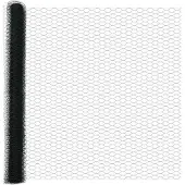 vidaXL Clôture hexagonale avec socle en béton, 50 x 1,4 m, acier revêtu de PVC