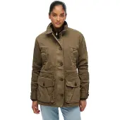 Superdry pour femme. W5011936A Veste marron à taille basse (XL), Casuel, Coton
