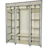 Lendo Online Armoire Pliable 145x44x170 cm Acier Crème