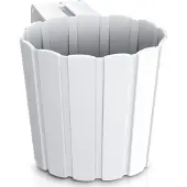 Prosperplast Pot De Fleurs 1,4l Blanc Avec Crochet Boardee Hook Ddez150-S449