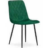 Leobert Chaise TURIN - velours vert foncé x 1
