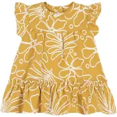Chicco Robe jaune / blanc