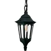 Elstead Lighting Suspension d'extérieur noire E27 60 W Parish Elstead