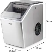 Domo Machine à glaçons Clear Ice DO9301IB 3.2 L 135 W Inox