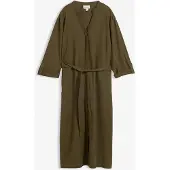 Bonprix Robe à poches en lin et viscose