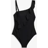 Bonprix Maillot 1 pièce asymétrique à bretelle amovible