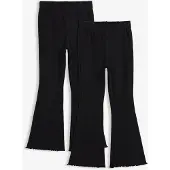 Bonprix Lot de 2 leggings évasés et côtelés