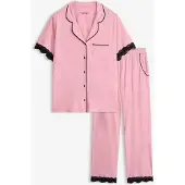 Bonprix Pyjama boutonné en matière douce