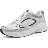 Tamaris Baskets basses noir / argent / blanc