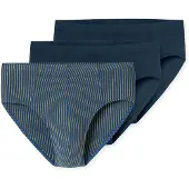 Schiesser Slip ' 95/5 ' bleu foncé / kaki / blanc
