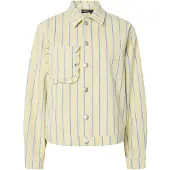 Pieces Veste mi-saison 'PCBillo' bleu / jaune / blanc
