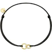 Glanzstücke Bracelet jaune d'or / noir