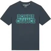 Watapparel T-Shirt 'Bonne Chance' turquoise / anthracite