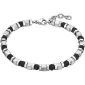 True Rebels Bracelet noir / argent