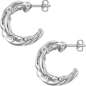 Yokoamii Boucles d'oreilles argent