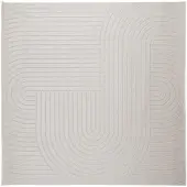 vidaXL Tapis de salon PALMERAS Crème 240 x 240 cm Polyester