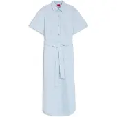 HUGO Robe-chemise en popeline de coton