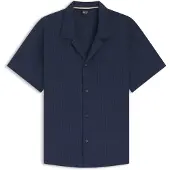 HUGO BOSS Chemise Regular en tissu seersucker