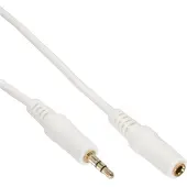 DeLOCK - Rallonge de câble audio - mini-phone stereo 3.5 mm femelle pour mini-phone stereo 3.5 mm mâle - 3 m - blanc