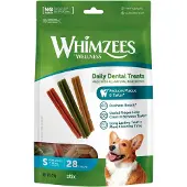Whimzees Snack À Mâcher Pour Chien - - Stix S - 28 Pièces - Dimensions : 12 Cm - Ingrédients 100% Naturels - Sans Gluten