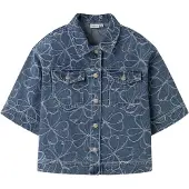 Name it Chemisier bleu denim / blanc